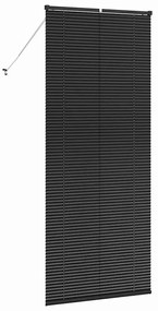 Persiana de Janela com cortinas Outros Manual Preto 80 x 130 cm Alumín