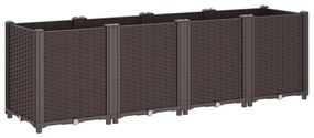 Vaso/floreira 160x40x53 cm PP castanho