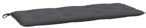 Almofadões banco jardim 2pcs 120x50x7cm tecido oxford antracite