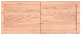 Tampo de mesa 120x50x(2-4) cm carvalho tratado castanho-claro