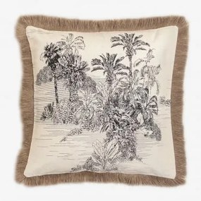 Almofada Quadrada 45x45 Cm Em Algodão Diwas B - Sklum