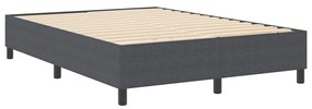 Cama Box vidaXL Cinza Escuro 160x200 cm Tecido de Veludo