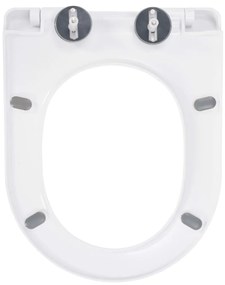 Tampo de sanita fecho suave com design remoção rápida branco