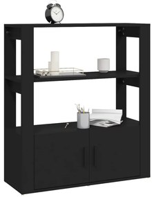 Aparador 80x30x90 cm derivados de madeira preto