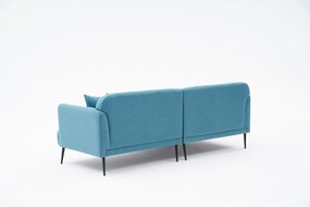 Sofá de Canto Revos – Turquesa – 250 cm x 86 cm x 100 cm