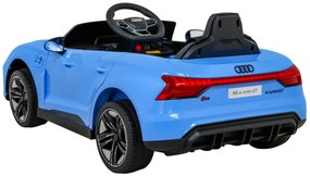 Carro elétrico para Crianças 12V 4x4 Audi RS E-Tron GT Rodas de EVA, Assento de couro Azul