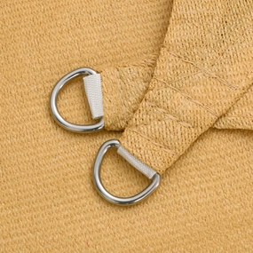 Para-sol estilo vela trapézio 160 g/m² 3/4x3 m PEAD cinza-claro
