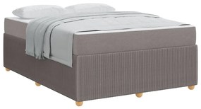 Estrutura da Cama Cinzento-acastanhado 140 x 200 cm tecido