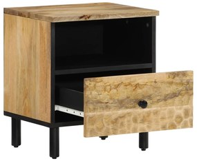 Mesas de cabeceira 2 pcs 40x33x46 cm madeira mangueira maciça