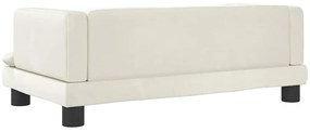 Cama para cães 70x45x30 cm veludo cor creme