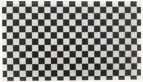 Tapete de entrada lavável Black Check