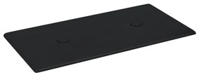 Painel de parede 12 pcs 30x15 cm couro artificial 0,54 m² preto