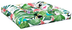 Almofadão para sofá de paletes 70x70x12 cm tecido multicolorido
