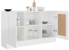 Aparador 120x30,5x70 cm derivados de madeira branco