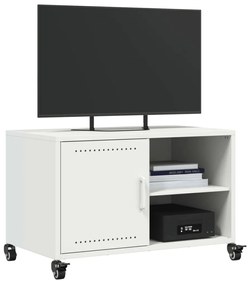 Móvel de TV 68x39x43,5 cm aço branco