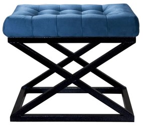 Pouffe Capraz – Navy Blue – 50 cm x 42 cm x 40 cm