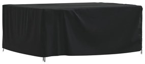 vidaXL Capa para mobiliário de jardim 200x165x80 cm 420D oxford preto