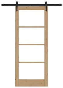 Porta de Correr vidaXL com Conjunto de Hardware 'ORKDAL'83x202 cm