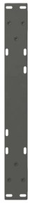 Pés para mesa de centro 2 peças antracite 50x(30-31,3) cm aço