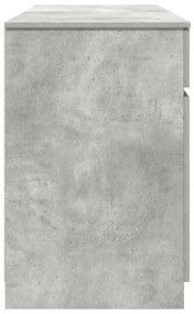 Escrivaninha vidaXL Cinza Concreto 140x49x76 cm Madeira Composta