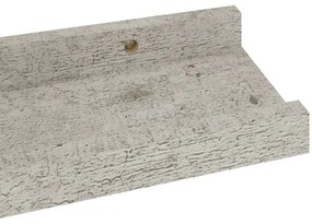 Prateleiras de parede 4 pcs 40x9x3 cm cinzento cimento