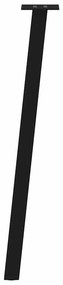 Pés de mesa de console 4 peças, preto, 72 cm, aço
