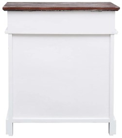 Sapateira 50x28x58 cm madeira de paulownia castanho