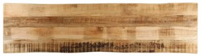 vidaXL Tampo de mesa c/borda viva 180x40x3,8cm mangueira áspera maciça