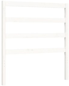 Cama sem colchão 90x190 cm madeira de pinho maciça branco