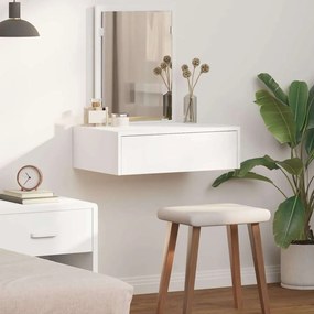 Banco de Maquiagem Suspenso vidaXL Branco 60x40x70 cm