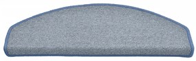 Tapete/carpete para degraus 15 pcs 65x24x4cm cinza-claro e azul