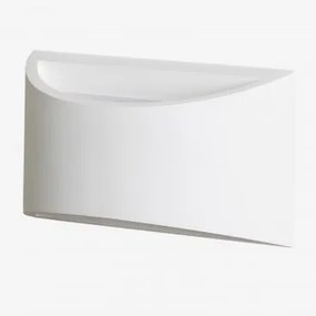 Aplique De Parede Em Gesso Lamara Branco - Sklum