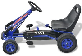 Kart a pedais com assento ajustável, azul