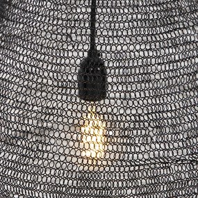 Candeeiro de suspensão oriental preto 45 cm - Nidum L