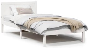 Estrutura de Cama Branca de Madeira Branca Madeira 100 x 200 cm