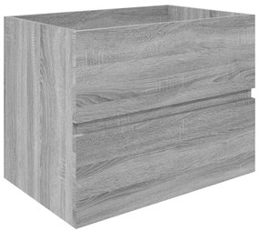 Móvel p/ lavatório 60x38,5x45 cm derivados madeira cinza sonoma