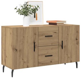 vidaXL Aparador 100x36x60 cm derivados de madeira carvalho artisiano