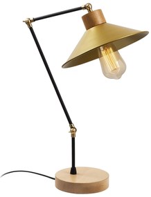 Candeeiro de Mesa Manavgat – Dourado – Diâmetro 24 cm, Altura 52 cm