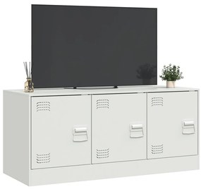 Móvel de TV 99x39x44 cm aço branco
