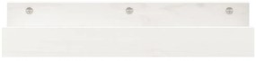 Prateleiras de parede 2 pcs 50x12x9 cm pinho maciço branco