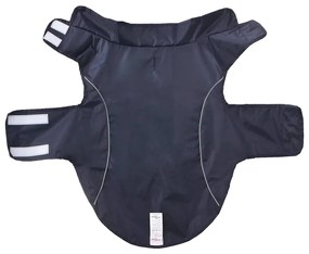 Capa de chuva para cães com tiras reflectoras azul-marinho 2XL
