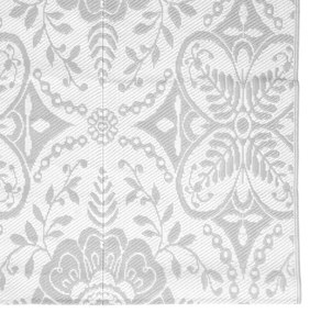 Tapete de exterior 160x230 cm ARAKIL PP cinzento-claro