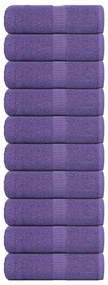 Toalhas de bidé 10 pcs 30x50 cm 360 gsm 100% algodão roxo