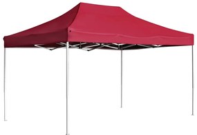 Tenda dobrável prof. para festas alumínio 4,5x3m vermelho tinto