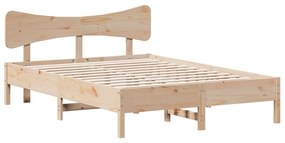 Cama sem colchão 150x200 cm madeira de pinho maciça