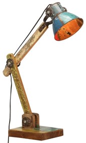 Candeeiro secretária industrial redondo 23x18x95cm E27 multicor