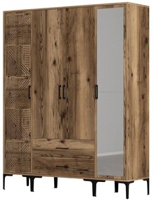Roupeiro Kumsal PTR – Noz – 160x47,5x201,4 cm
