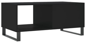 Mesa de Centro Portucale de 90cm - Preto Mate - Design Moderno