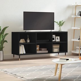 vidaXL Armário de TV 103,5x30x50 cm derivados de madeira preto