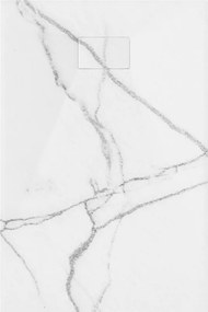Mexen Hugo base de duche retangular SMC 100 x 80 cm, pedra branca - 42158010